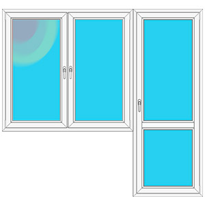 Серия домов П3 - Балконный блок с энергосберегающим стеклопакетом